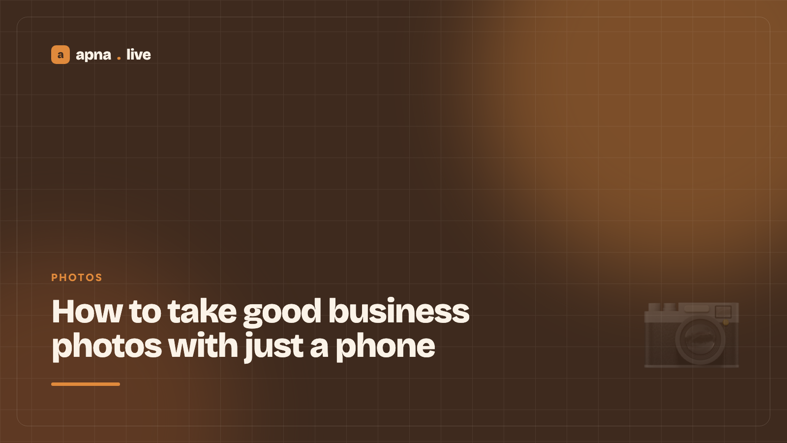 How to take good business photos with just a phone