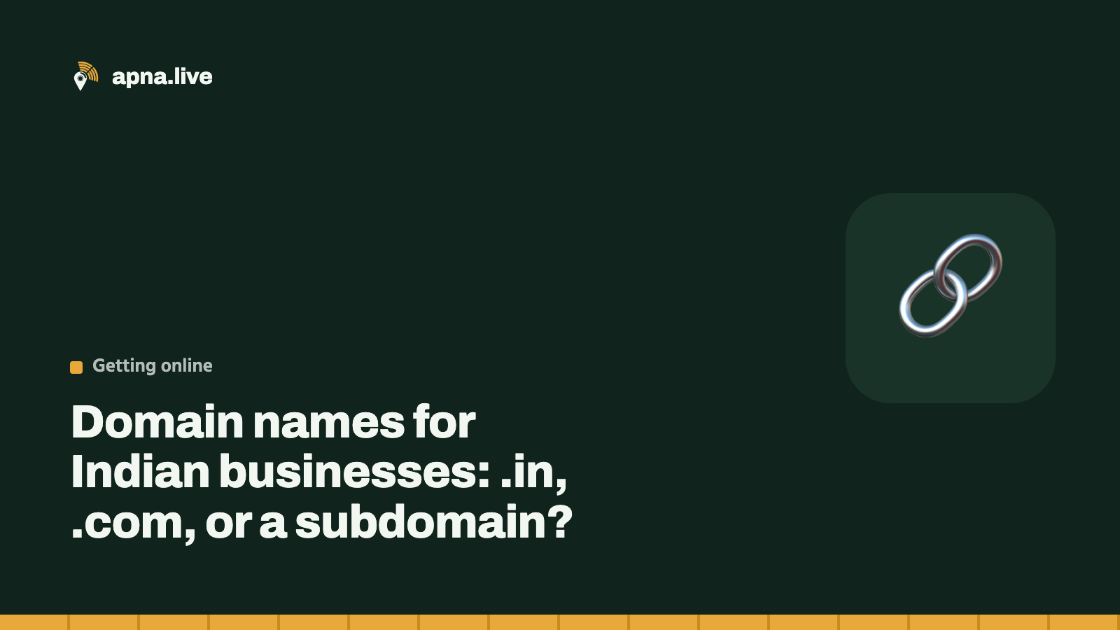 Domain names for Indian businesses: .in, .com, or a subdomain?