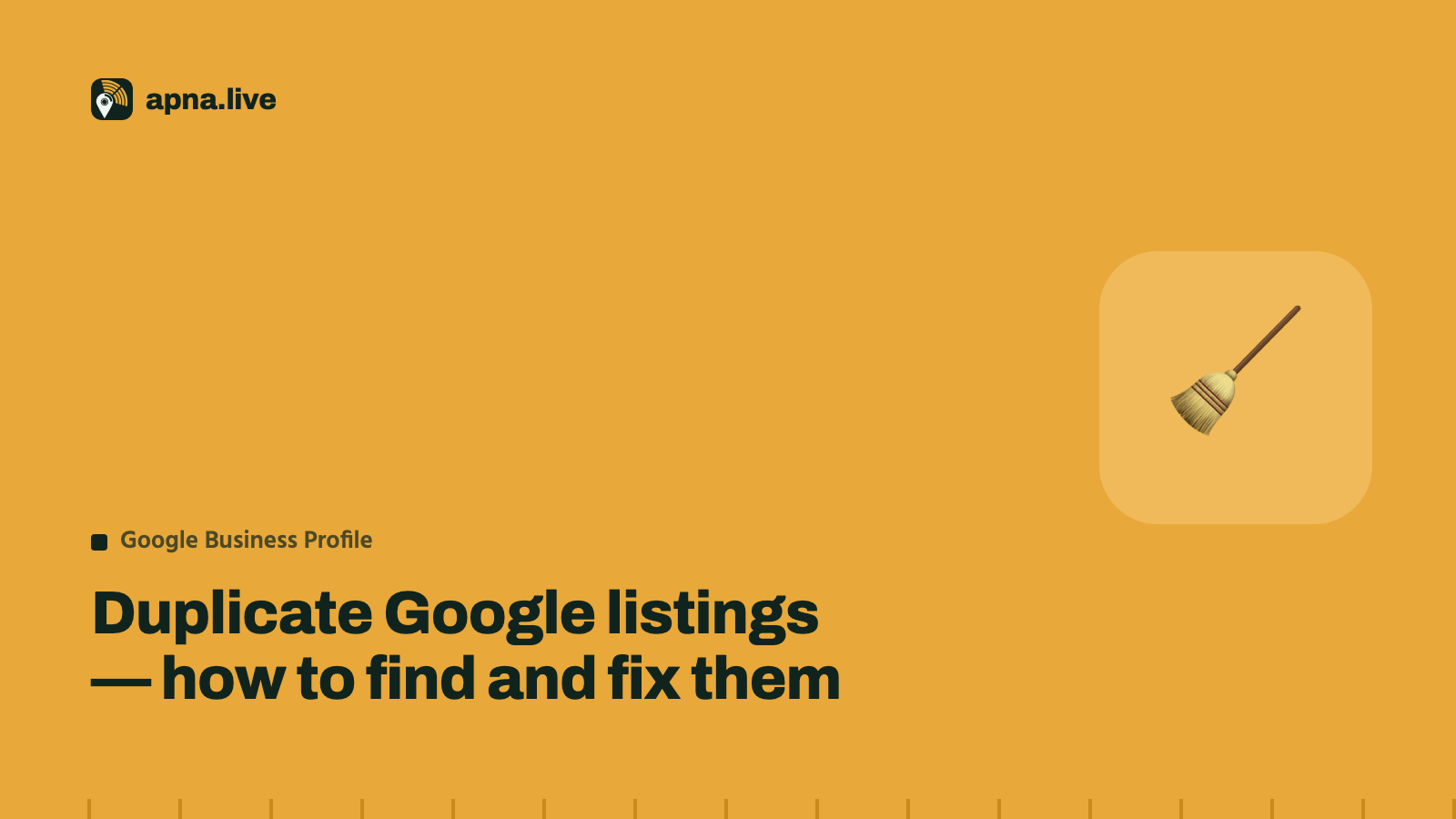 Duplicate Google listings — how to find and fix them