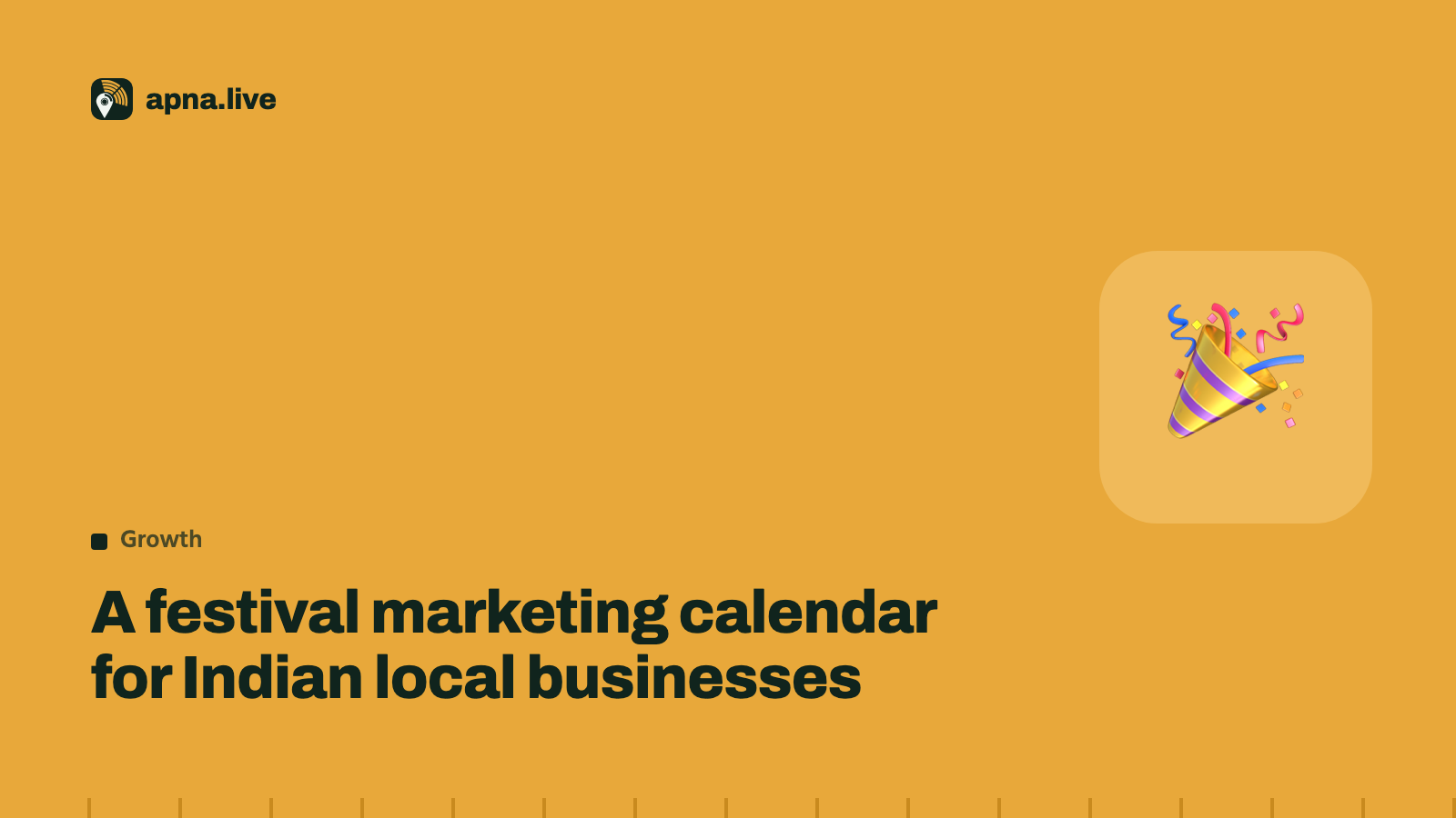 A festival marketing calendar for Indian local businesses
