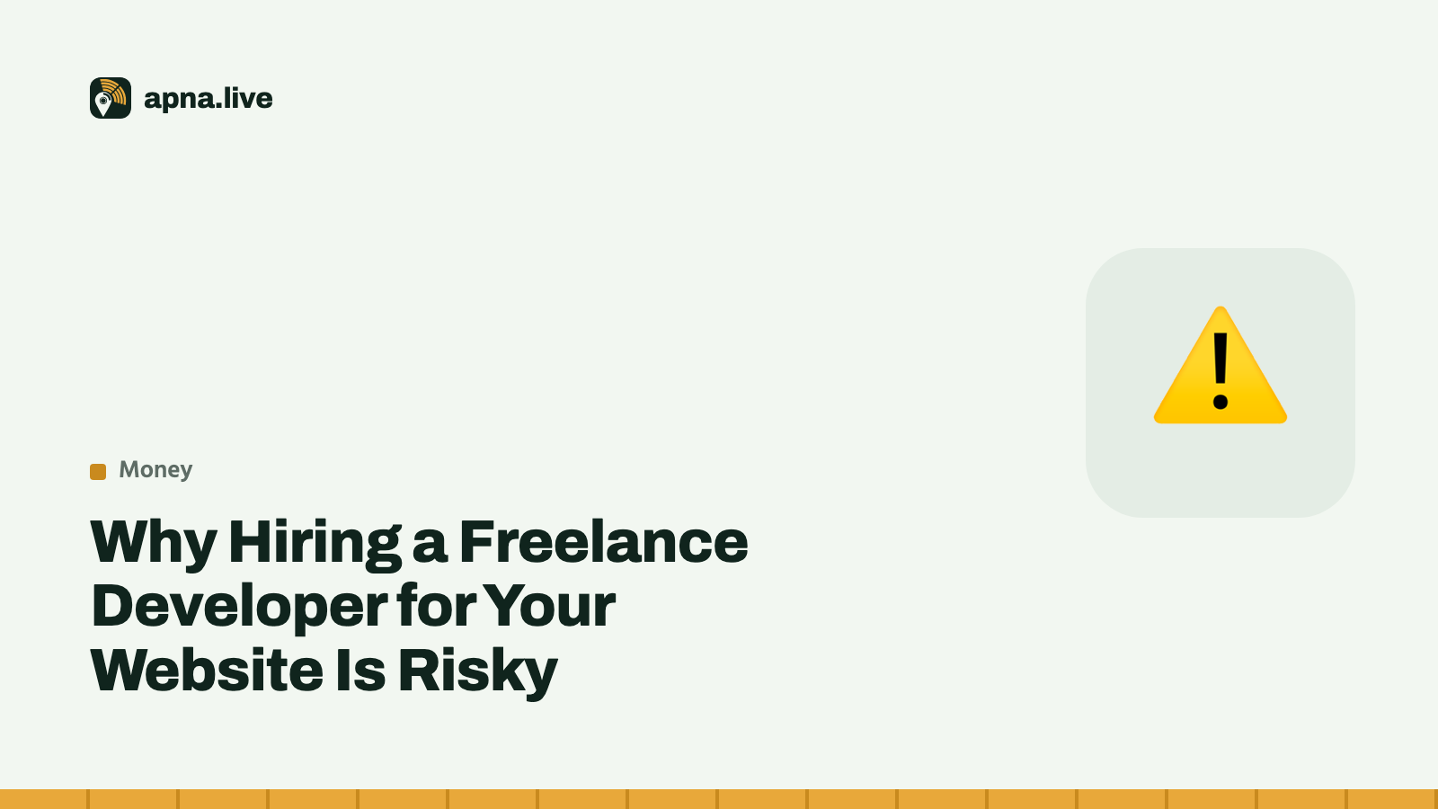 Why Hiring a Freelance Developer for Your Website Is Risky