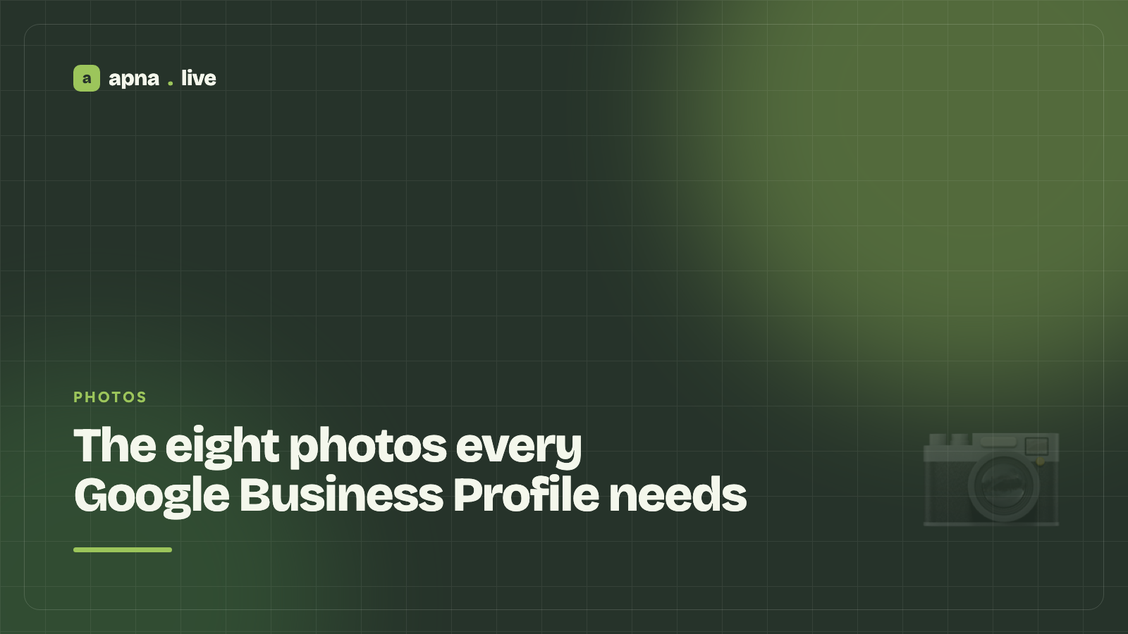 The eight photos every Google Business Profile needs