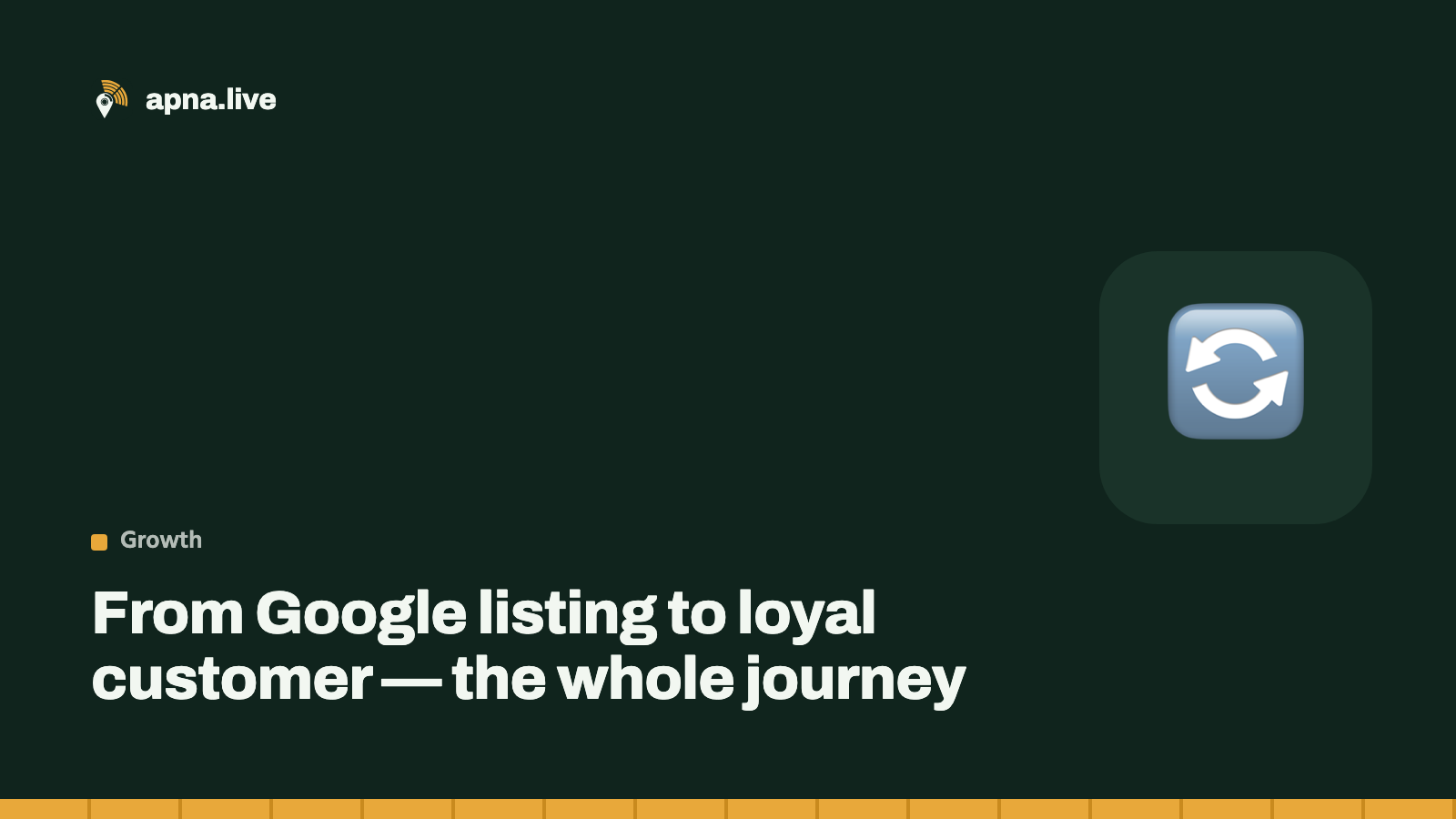 From Google listing to loyal customer — the whole journey