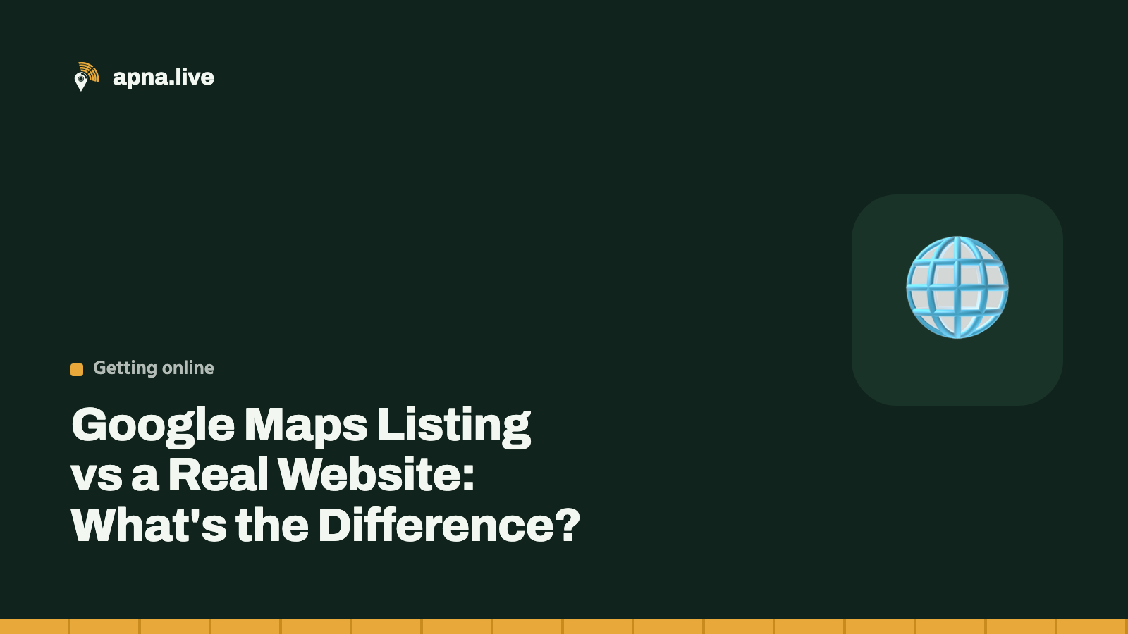 Google Maps Listing vs a Real Website: What's the Difference?