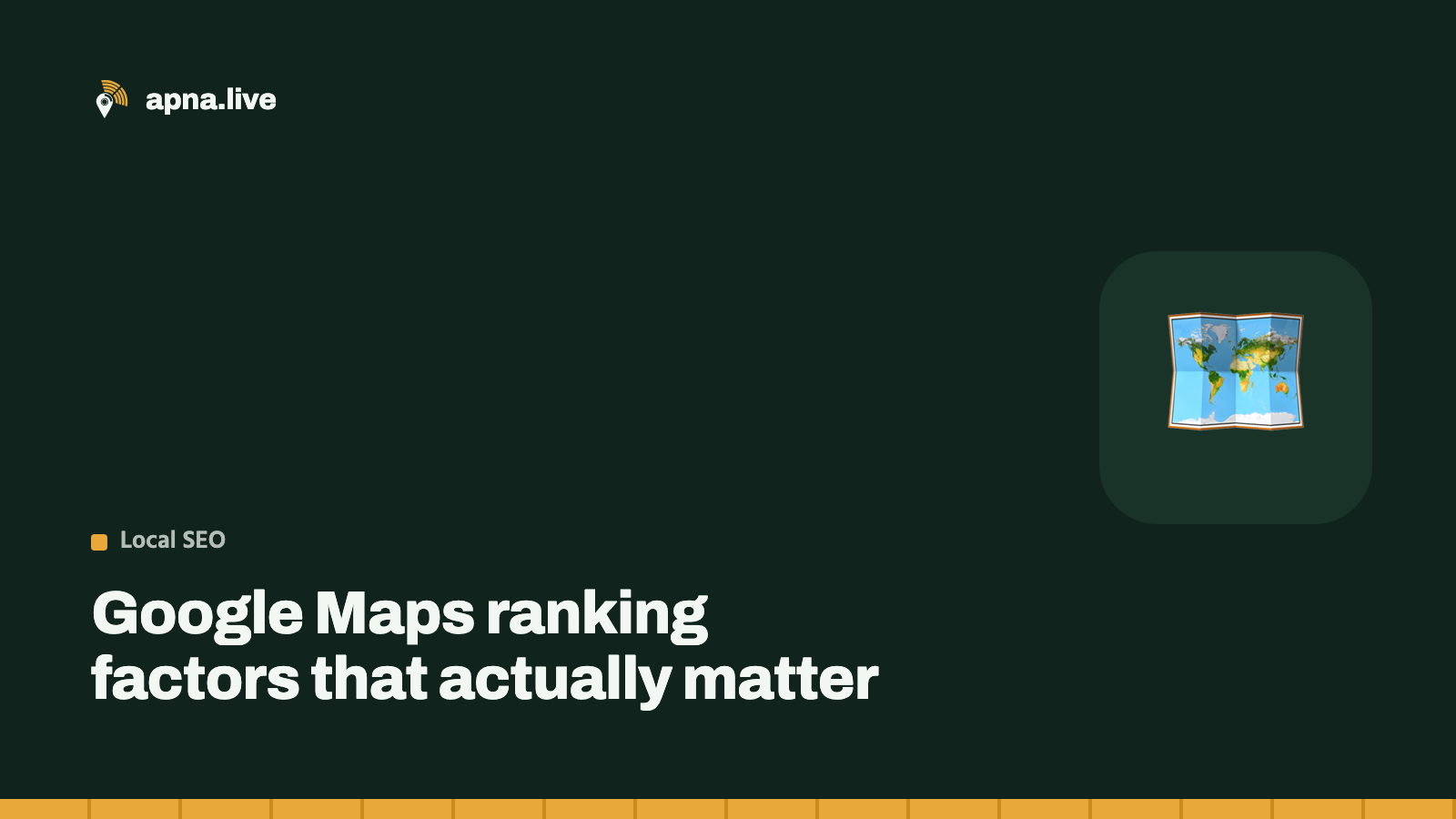 Google Maps ranking factors that actually matter
