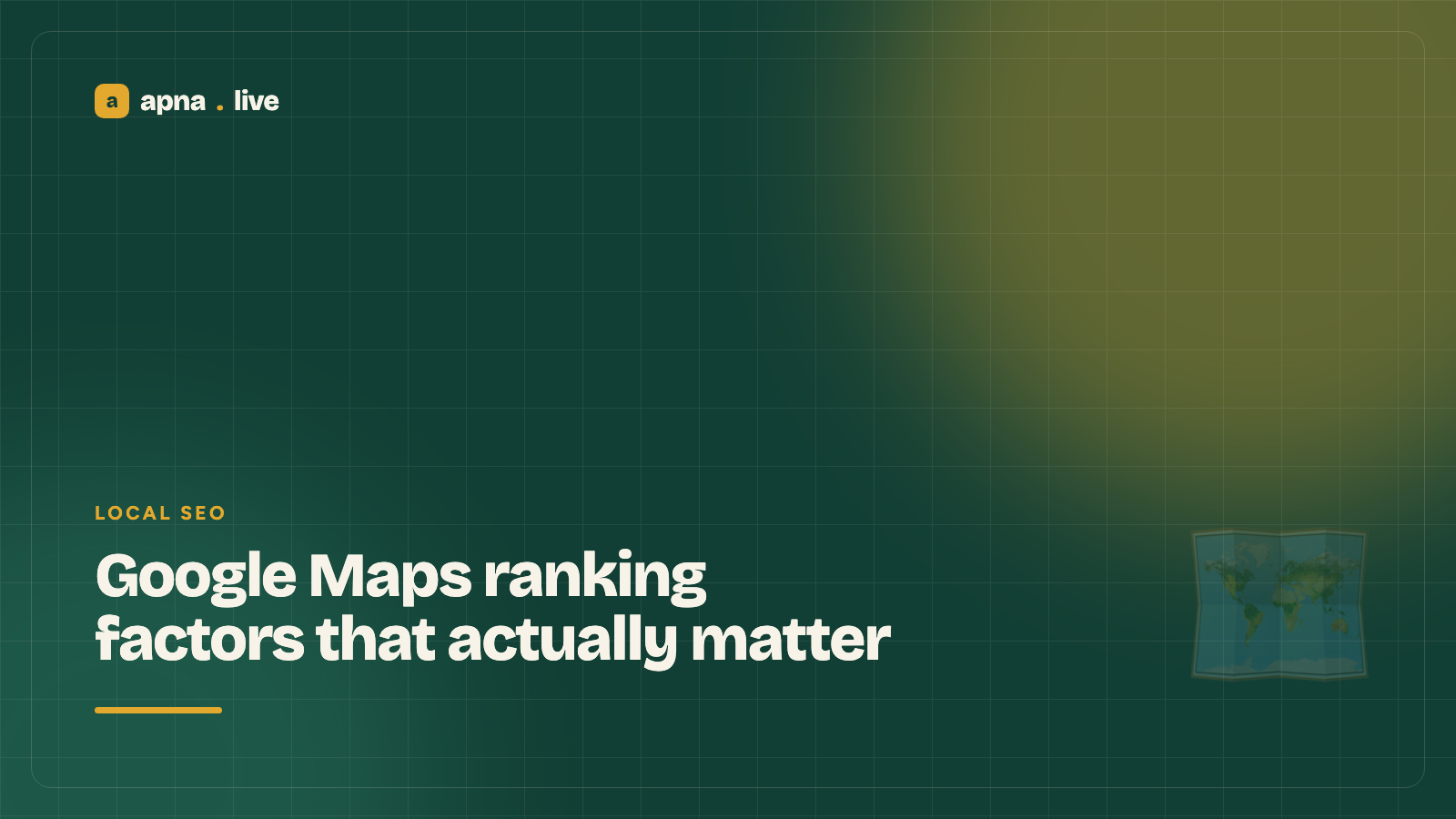 Google Maps ranking factors that actually matter