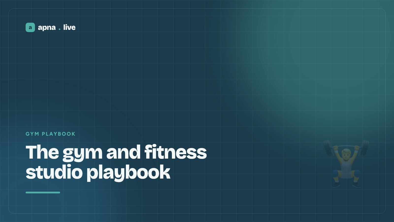 The gym and fitness studio playbook