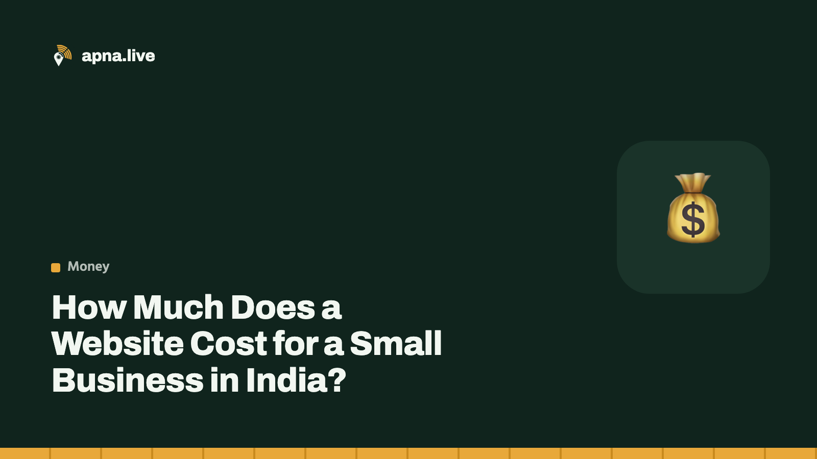 How Much Does a Website Cost for a Small Business in India?