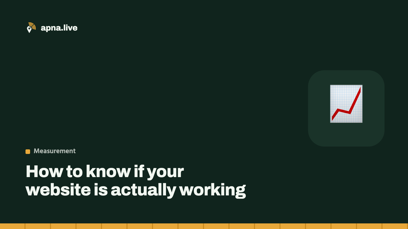 How to know if your website is actually working