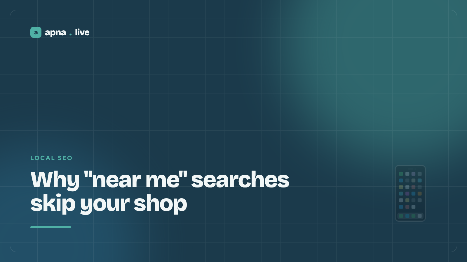 Why "near me" searches skip your shop