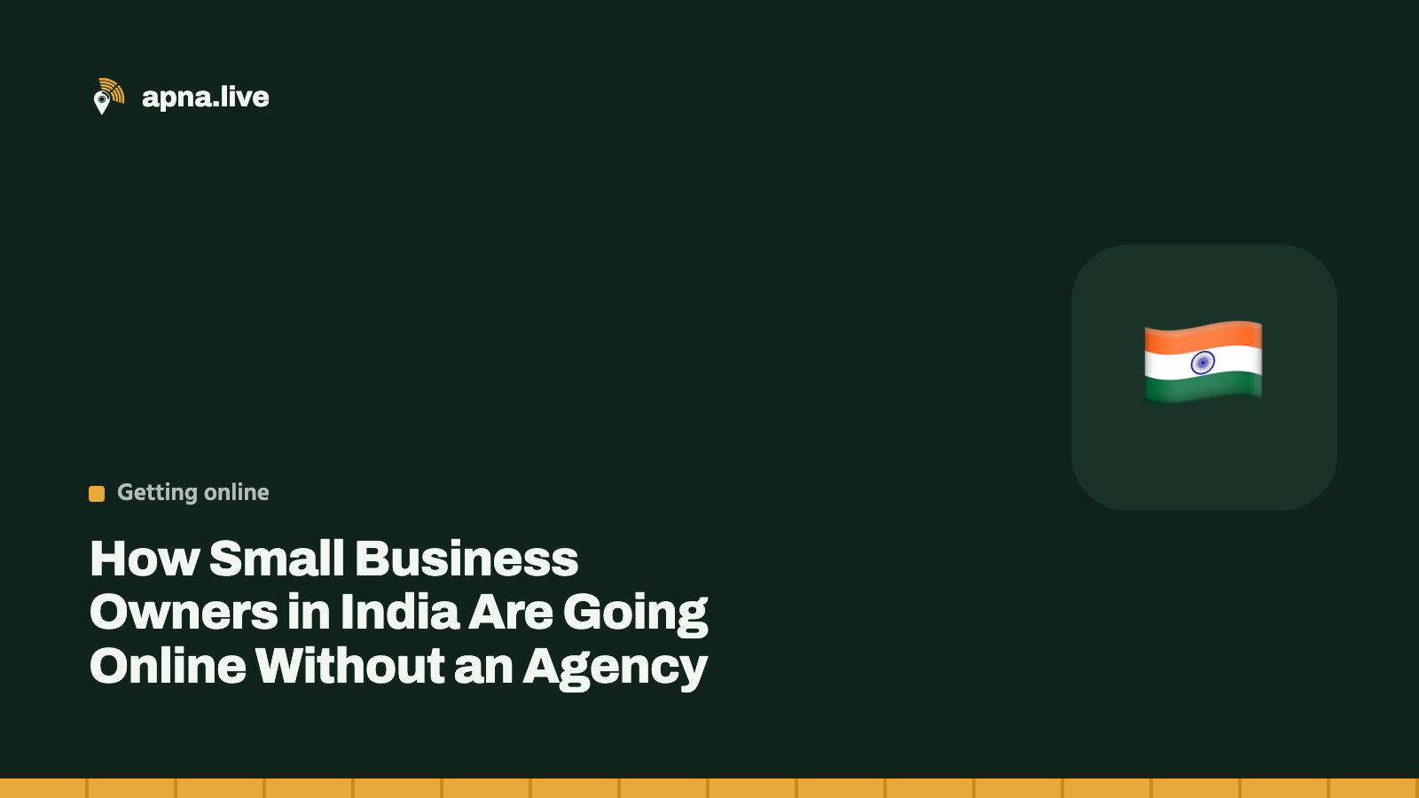 How Small Business Owners in India Are Going Online Without an Agency