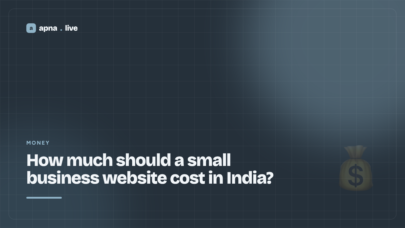 How much should a small business website cost in India?