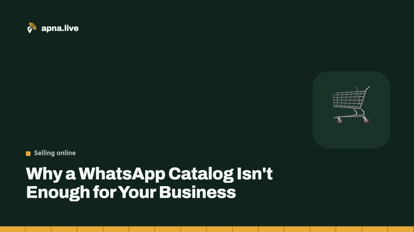 Why a WhatsApp Catalog Isn't Enough for Your Business