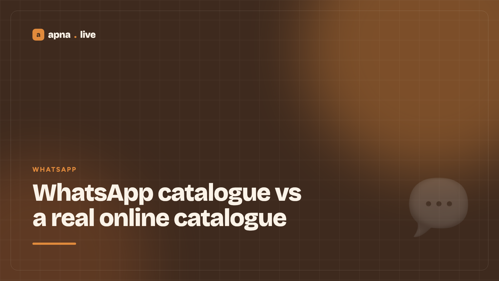 WhatsApp catalogue vs a real online catalogue