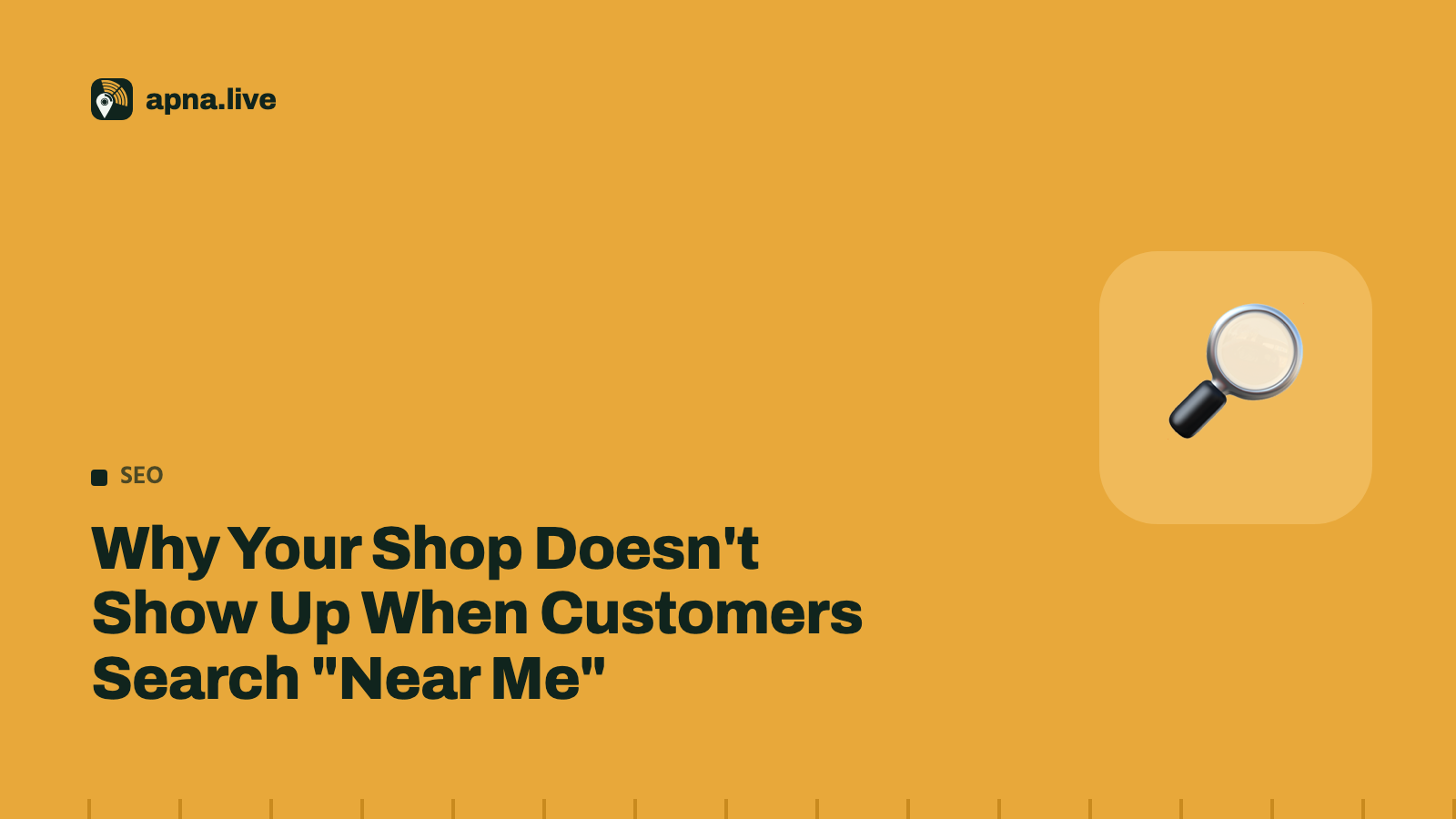 Why Your Shop Doesn't Show Up When Customers Search "Near Me"